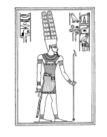 A coloring page of the old egypt